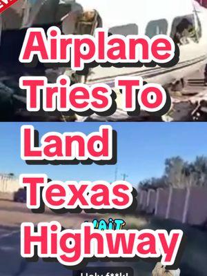 Wow! #Airplane #EmergencyLanding #Texas #Victoria #News #Airplane 