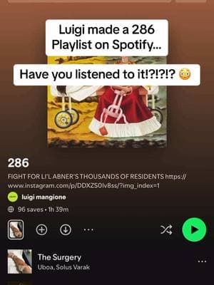 #286 playlist on #Spotify 😳 #luigimangione #monopoly #uhc #denydefendepose #fyp 