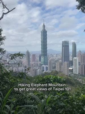 I really enjoyed hiking up Elephant Mountain in Taipei! #elephantmountain #taipei101 #taipei #taiwan #taipeitaiwan 