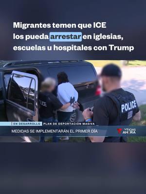 A migrantes les da “pánico” que ICE los pueda arrestar en iglesias, escuelas u hospitales con #Trump. Tres fuentes familiarizadas con el asunto le confirmaron a nuestra cadena hermana NBC News que la próxima Administración planea eliminar una vieja política que le impide a ICE practicar arrestos migratorios en lugares sensibles como esos. #NoticiasTelemundo #deportaciones #migrantes