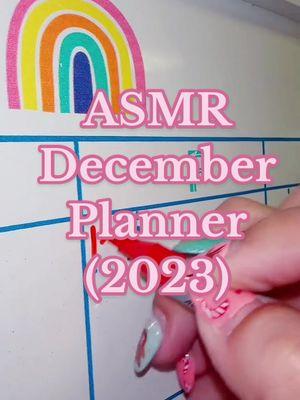 #dryerase #calendar #planner #teacher #writing #dryerasetok #asmr #asmrtok #chalk #chalktok #december 