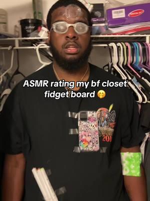 Why is he trapped in the closet?? #asmr #fidgetboard #asmrfidgets #asmronbf #realpersonasmr #asmrcouples #asmronrealperson #mylesandchelsea #mylesandchelseaasmr 