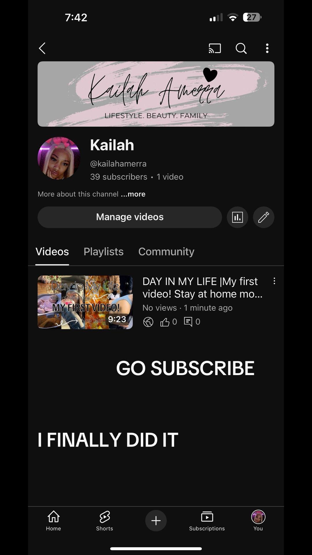 I finally uploaded my first video ill be posting EVERY Wednesday (starting next Wednesday) #contentcreator #sub4sub #newcontentcreator #support #youtuber #youtube #like #subscribe 