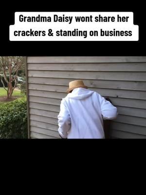 Grandma Daisy wont share her crackers & standing on business #grandma #Love #family #grandmother #grandparents  #familytime #granny #memories #grandchildren #grandkids  #blessed #grandmalove 