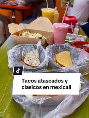 Tacos atascados y clásicos en #mexicali Llegamos a burritos del tony  sobre calle 4ta casi esquina con Lázaro Cárdenas Es una #taqueria que también maneja algunos desayunos El #taco de #chicharron es algo que no te puedes perder Hay #chilesrellenos #chilaquiles malteadas   Sus #tacos son top en nuevo Mexicali Cuéntame si ya los conocías #dondeir #quehacer #quecomer #mxl #mxli #mexicalibajacalifornia #mexicalifood #food #comida #tiktokfood #TikTokComida #tijuana #valledemexicali #taqueria 