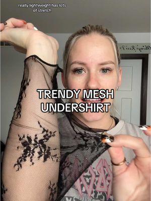 I have been looking high and low for a good mesh undershirt 😍 #undershirt #meshshirt #outfitsinspo #outfitidea #graphicteeoutfit #graphictshirt 