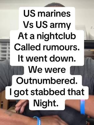 United States Marines versus US Army at a nightclub called rumors. It went down we were outnumbered. I got stabbed that night. #rumoursnightclub #25thlid  #marinecorps #semperfi #gunho #semperfidelis #barrackslife #marinecorpsbasehawaii #miltok #militarylife #militarywife #militaryhomecoming #military 