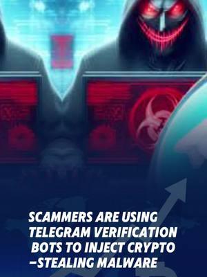 Scammers are using Telegram verification bots to inject crypto-stealing malware #scam #scammer #telegram #bot #malware 