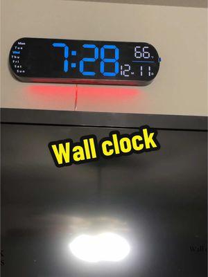 Are you tired of squinting to see the clock at night? Go grab you one of these Multifunctional LED display wall clocks today!  It is the shizzzz!  We are so happy with it!  #clock #clocks #wallclock 