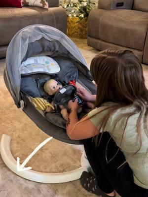 Baby swing with remote control! #babyswing #baby #babytok #babyfever 