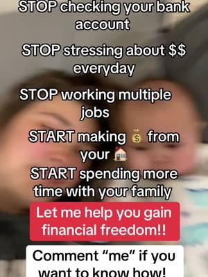 Only you can change the way your life is. Comment “me” if you want to know how to gain financial freedom and START living your life! #workfromhome #digitalmarketingsecrets #digitalmarketing #workfromhomejobs #workfromhome #sahm #whatisdigitalmarketing #sidehustle 