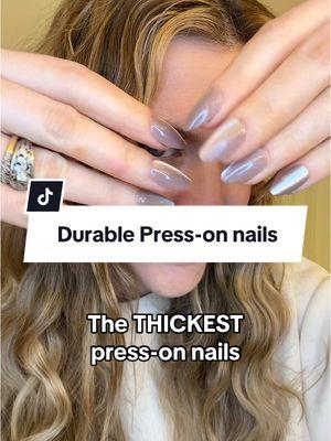 These press-on nails are so thick and durable! Make sure to use the seller’s coupon and grab these on sale #pressonnails #acrylicpressons #nailtok #pressons #tiktokshopholidahaul #giftguide 