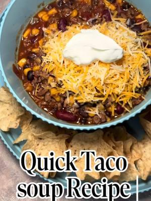 Taco soup season😋#soup #crockpot#tacosoup #fyp 