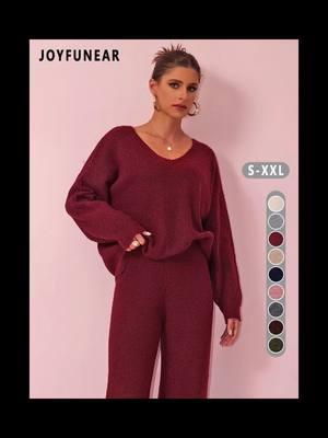 #WomensFashion #TrendyStyle #FashionForFall #WinterWardrobe #CozyFashion #CasualChic #OOTD (Outfit Of The Day) #FashionGoals#KnitwearSet #TwoPieceSet #SweaterWeather #CasualOutfits #DropShoulderStyle #FallFashion2024 #WinterFashion2024