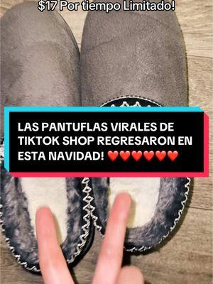 Estas pantuflas son muy calientitas! Tienen peliche por dentro, hay en varios colores y tamaños! Y su precio es fuera de este mundo! #plushslippers #slippers #womenshoes #pantuflas #pantuflaspeluche #wintershoes #tiktokshopholidayhaul #christmasdeals #newyearnewaura 