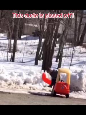 #kidssaythedarnestthings #Funny #ToyCar #Stuck #Snow #Littleguy #Littleman #littledude #pissed #pos #omg #moment #Littletikes #littletykes #plastic #angry #Fyp #Winter 