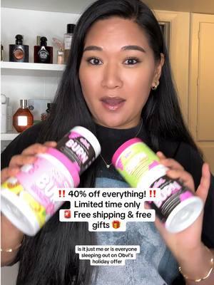 ‼️Dont be sleeping on @Obvi Holiday Offers! ‼️ Just stocked up on my must haves and if you havent already, you need to try their collagenic burn powder! It comes in 2 different flavors!  🍒Cherry limeade  🥥Pineapple Coconut  My favorite is the Pineapple Coconut. It tastes so good, that you forget that you’re taking a collagen infused fat burner!  Set your goals today! Holiday offer is only available for a limited time!  ##obvi##obvicollagenburn##burnpowder##weightloss##healthyliving##fatloss##metabolichealth##metabolicreset##holidaydeals##deals