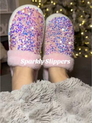 Sparkly Slippers!! 💗💜🤍 #slippers #cuteshoes #cuteslippers #sparkles #sparklyslippers 