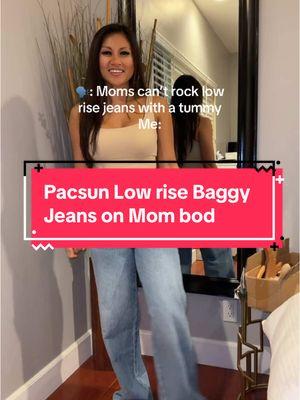 Im a mom with a tummy and i think these low rise jeans are cute!! I paired it with a bodysuit to hide my mommy tummy 😅@pacsun #creatorsearchinsights #pacsun #pacsunjeans #pacsunhaul #pacsunlowrisejeans  #baggyjeans #lowrisejeans  #wearthejeans #tiktokmademebuyit #tiktokshopholidayhaul  PacSun Women's Casey Astrid Low Rise Baggy Jeans Low Waist Baggy Pants low rise jeans with a tummy outfit mid rise jeans with a tummy jeans and bodysuit relaxed fit jeans outfit outfit with jeans for women Where to buy low rise jeans Low Waist Baggy Pants low rise jeans with long tops low rise denim