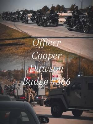 Rest Easy Officer Cooper Dawson, we will take it from here #thinblueline #lineofduty #police #texas #greenville #leofamily #toosoon #rip #protect #honor #serve #funeral #bluefamily 