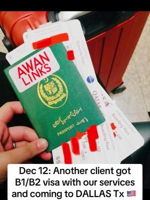 Another client of AWAN LINKS successfully achieved USA B1/B2 visa and onboard in flight to DALLAS Tx, USA. Many many more to come. Stay tuned. Do not waste your time with goof aaplications to embassies. #visatips #visatips🇺🇸 #immigrationconsultant #usab1b2 #visitorvisa #pakistan #f1 #studentvisa #khawarawan #khawarawan049 #fypシ #fypシ゚viral #usavisa #pakistan #bangladesh #india #qatarairways 