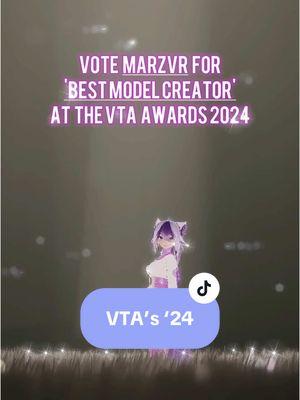 Im so honored to be nominated again for the VTA awards!! 😭💜 thank you all SO MUCH! Voting is in my bio! Vote Marzvr for Best Model Creator! // #vrchat #vrchatcommunity #vrchatavatar #vrchattiktok #vrchattiktokawards @AliixandreOG @Nanako 