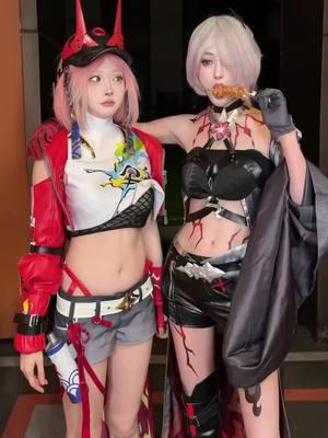 Rappa &  Acheron cr:兔丸儿 #animes #manga #gamer #movie #makeup #fyp #HonkaiStarRail #honkai #starrail #rappa #acheron #starrailcosplay #rappacosplay  #acheroncosplay #starrailcosplay #cosplay #cosplayer #cosplaygirl