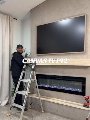 Replying to @Melissa Nevarez 🤍🤗 OMG guys im loving it 🤩 ill play around with settings tomorrow 🤍🎉 #canvastv #hisensetv #hisensecanvastv #loslarios7 #loslarios #frametv #newtv #hisense #fireplacemakeover #diyfireplace #anivarymarylee @Los Larios 