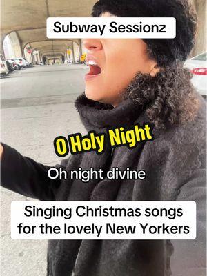 Replying to @Justin pov: youre just trying to drink your coffee and get to work on time #oholynight #singing #christmas2024🎅🎄 #christmastimeishere #christmas #acapella #christmassongs #cheer #joy 