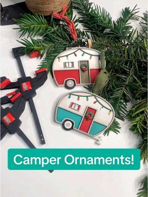 Replying to @Karen Lawalin The perfect little gift for a camping lover! #oldcamper #christmasornaments #christmasgiftideas #handmadegifts #handmadeornaments #christmasart #christmasdecor #woodendecor #holidaydecor 