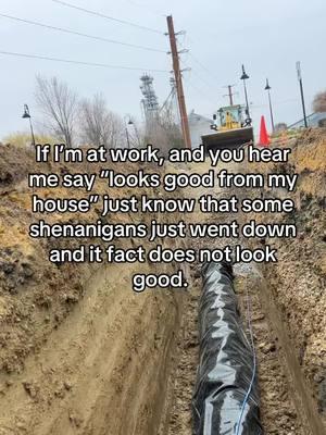 Aye but i cant see it from my house. #work #construction #union #operator #laborer #teamster #finisher #excavation #demolition #trucking #concrete #underground #water #sewer #storm #excavtor #dozer #skidsteer #semi #cat #johndeere #bobcat #cold #midwest #money #looksgood #shenaningans 