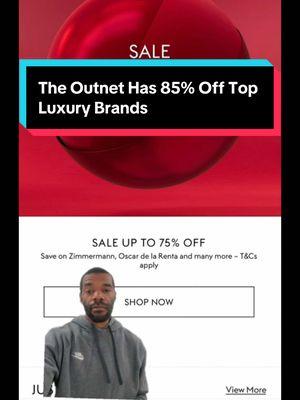 The Outnet has top luxury brands discounted at prices you have to see to believe #fashiontiktok #bargainshopping #sergiohudson #jimmychoo #christopherjohnrogers #loewe #jilsander #jacquemus  