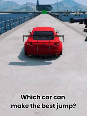 Which car can make the best jump E2 #gaming #jogos #beamngbridge #beamngcrashdrive #carcrash #beamjumps #fyp