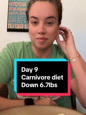 Day 9 carnivore diet! Down 6.7lbs!! If you’ve been thinking about trying i say do your research and go for it! If i can do it you can do it! #carnivore #carnivorediet #diet #weightloss #gettinghealthy #update 