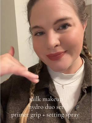 Happy Haulidays! This duo primer + setting spray set is the perfect gift! #duoset #milkmakeupbundle #milkmakeup #milkmakeupprimer #milkmakeupsettingspray #christmasgiftforher #asmrmakeup #holidayhaul #hauliday 