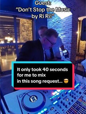 It took me 40 seconds to mix in this song request for this wedding guest…🤯 #weddingdj #songrequest #weddingtiktok #wedding #tiktokwedding 