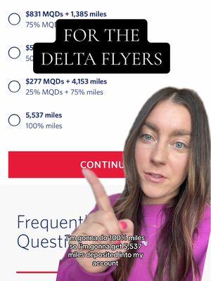 Since Delta changed their status program last year, you have a few weeks left to decide what you are going to do with your rollover MQMs! I’m converting mine to miles because I am not close enough to my next level of status for the MQD conversion to be worth it!  #travelhacks #delta #deltapoints #deltamiles #amex #travelpoints #budgettravel 