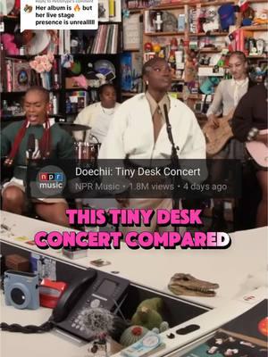 Replying to @Petitetype Doechii (part 2) hands down one of best Tiny Desks in a long time. instant classic. top 10 easy #tinydesk #Doechii #npr #topdawg #fyp #llusionmusic #tinydeskconcerts @NPR_Music 