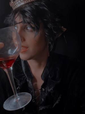 Of course he is not. /fake drink/ #cardangreenbriar #cardangreenbriarcosplay #cardancosplay #cardan #thefolkoftheair #thecruelprince #thefolkoftheaircosplay #thecruelprincecosplay #thewickedking #elfhame #fy #hollyblackbooks #cosplay #jurdan #fyp #fantasybooks #faerie #faeriecosplay 