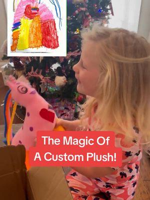 The most magical gift is the one they designed themselves. ✨️ A special kind of joy comes from seeing your drawing come to life, and we couldn't be happier to be a part of it. 😊💙 #Budsies #gift #kidsart #kidsgifts  #customgift #giftgiving #customplush #budsiescustom 