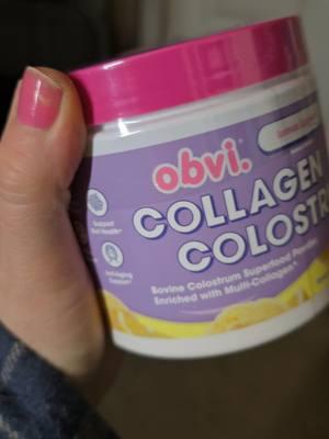 I really do like the idea of the collagen and colostrum all in one and this one also has an awesome lemon sorbet flavor. @Obvi #obvi #obvisupplements #obvicollagen #obvicolotrum #collagencolostrum #supplement 