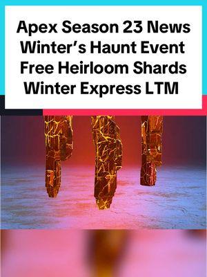 “Free” Heirloom Shards in Winter's Haunt Event!? 👀 On December 17th, the brand new Winter's Haunt Milestone Event releases within Apex Legends which brings the return of the Winter Express LTM and new Heirlooms! Within the Collection Event will be 30 limited-time skins for Legends such as Ash, Bloodhound, Bangalore, Fuse, Ballistic, and Rampart, plus Weapon skins for the 30-30, Peacekeeper, R-99, Spitfire, and Charge Rifle! Within the Winter's Haunt Event, you'll be able to unlock Bloodhound's Heirloom Recolor,  a reactive weapon skin for the Hemlok, and 150 Heirloom Shards! The EPG-1 Grenade Launcher will finally be available in the Rift Relics! #apex #apexlegends #GamingOnTikTok #apexseason23 #creatorsearchinsights 