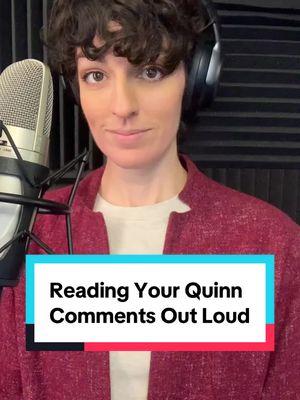 Folks are having some FEELINGS over on my @Quinn profile… #quinn #voiceactor #spicyaudio #readingyourcomments 