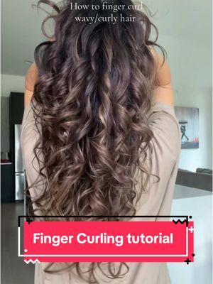 Finger curling is not for the faint of heart, but damn those curls look cute.  Products shown: ➰ Tootilab leave-in ➰ Tootilab Gel ➰ Laifen Swift Diffuser *products linked in my bio. #wavycurly #naturallywavy #wavyhairtips #curlcare #fingercurling #fingercurl 