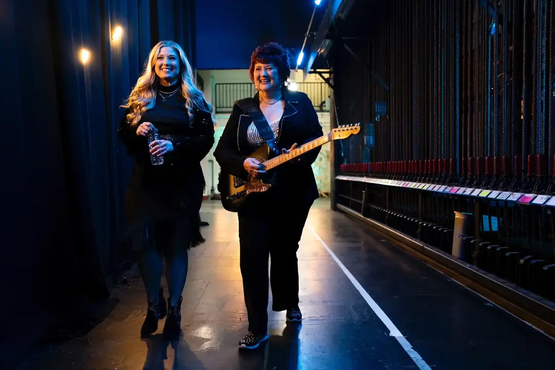 So blessed to be on Second Chance Stage with my beautiful daughter Amanda on @Max. STREAM IT NOW! #guitar #granny #grandma #motherdaughters #tinroofnashville #magnolianetwork #singing #mother #daughter #zztop #