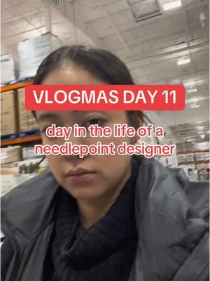 Vlogmas day 11!!!! Costco guys themed tv night, wip wednesday stitching, and getting ready for our traitors party on saturday!!!! #needlepoint #wipwednesday #traitorsparty #Vlogmas 