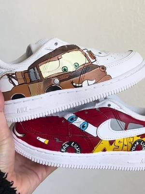 thoughts?? #christmas #christmasgiftsideas #artist #paintedshoes  #handpainted #airforce1 #cars #kidsshoes 