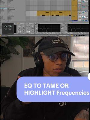 Using @ableton EQ Eight, I am able to reduce and pinpoint problem frequencies of sounds so they not only sit in the mix better but play and translate smoother as well. #musicproducer #sounddesign #mixandmaster #fypシ 