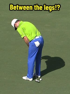 Rory Sabbatini BETWEEN THE LEGS putt 😱 #golf #PGATOUR #highlight #unreal 