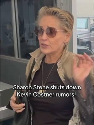 Sharon Stone shuts down those Kevin Coster romance rumors and insists they're "not dating." 😊 #sharonstone #kevincostner 